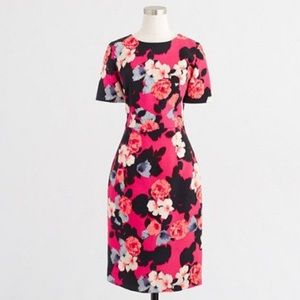 Iconic J. Crew A line floral print dress
